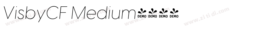 VisbyCF Medium字体转换